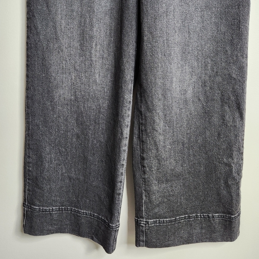 SOLD π Lee Denim Legendary Black High Rise Wide Leg Skater Jeans Size 10 Short - Picture 4 of 14